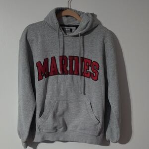 Gray Marines Hoodie